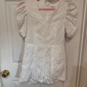 White TCEC romper